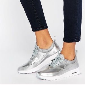 Nike silver AirMax shoes